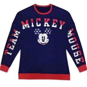 Disney USA Team Mickey Mouse Pullover Sweatshirt